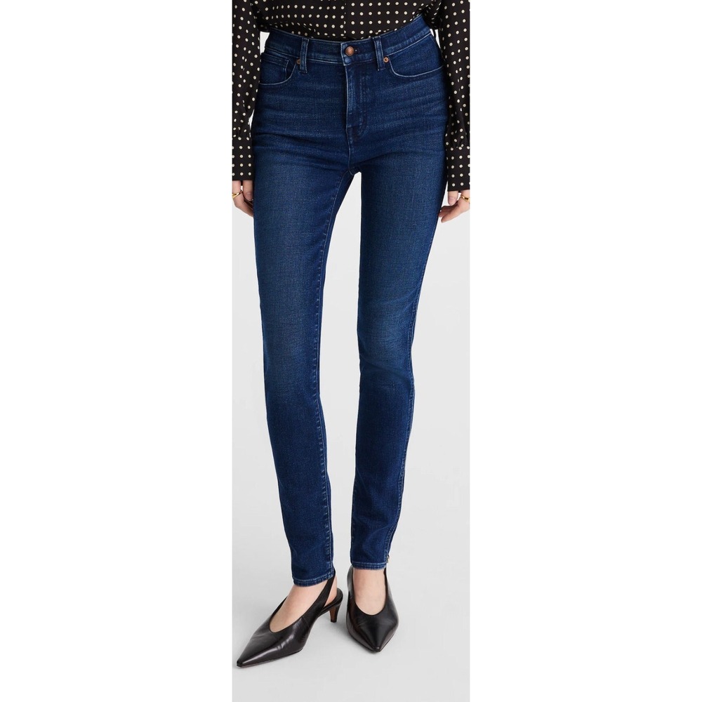 Madewell Women's 10" Rise Skinny Jean Kingston Wash Super Stretch - Sz 24 - $148